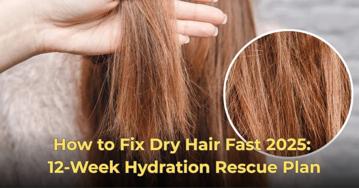 How to Fix Dry Hair Fast 2025: 12-Week Hydration Rescue Plan